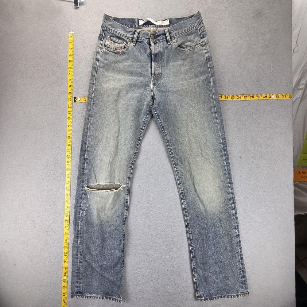 Diesel Jeans Mens 31x32 Blue Kulter Regular Straight Button Fly Made Italy 00737